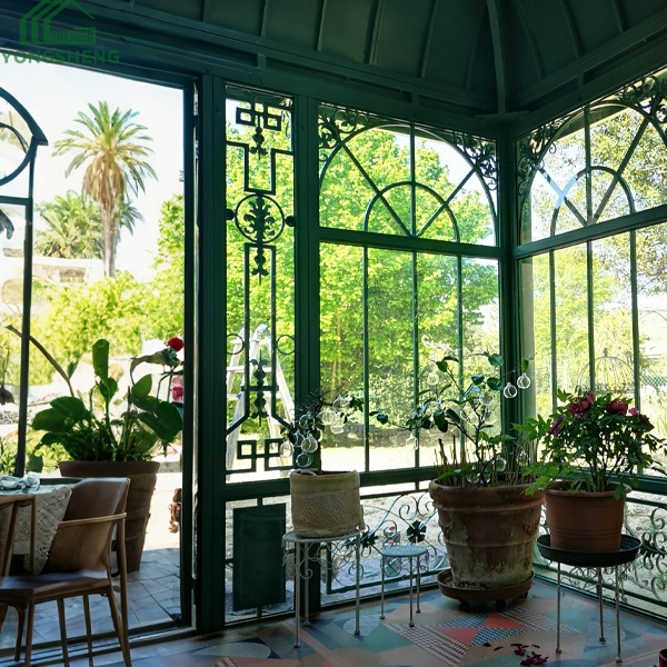 Classical Victorian Greenhouse In Garden For Sale